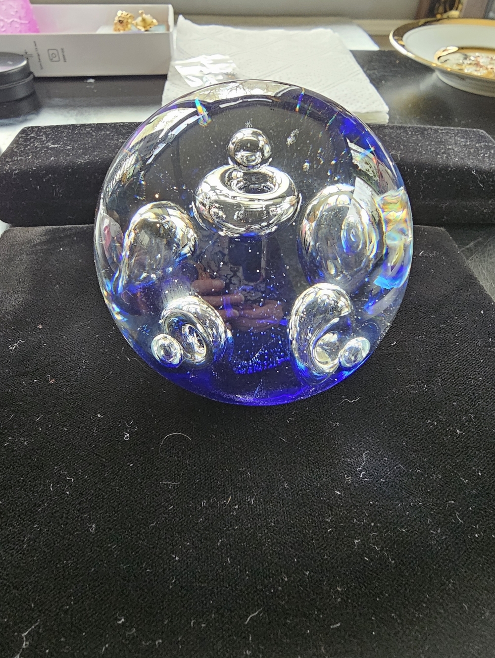 Vintage Glass Paperweight